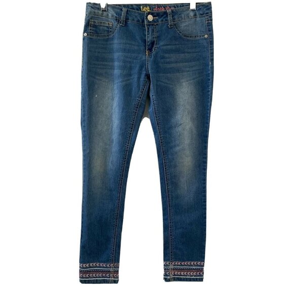 Lee Ankle Crop Girls Youth Light Wash Jeans 14 - Picture 1 of 10